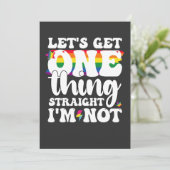 Invitation Gay Pride LGBT Obtient Une Chose Je ne suis pas (Debout devant)