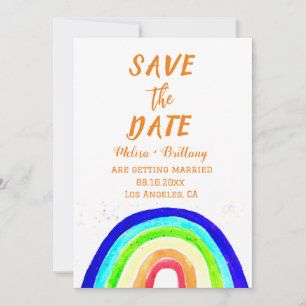 Invitation Gay pride LGBT Rainbow Marriage Mariage