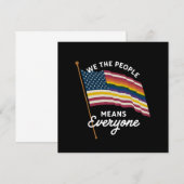 Invitation Gay Pride Parade Nous Le Peuple Signifie Tout Le M (Devant / Derrière)