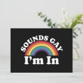 Invitation Gay Pride Sons LGBT Sons Je Suis Fier  (Debout devant)