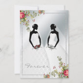 Invitation Gay Silver Mariage damassé (Devant)