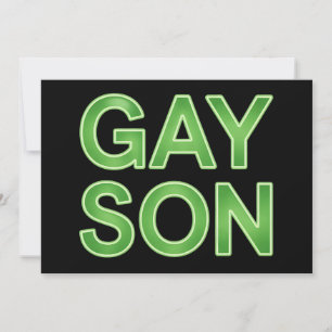 Invitation Gay Son Funny LGBTQ Pride
