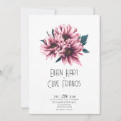 Invitation Gazania Grace : Élégant Mariage de printemps et d' (Devant)