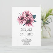 Invitation Gazania Grace : Élégant Mariage de printemps et d' (Debout devant)