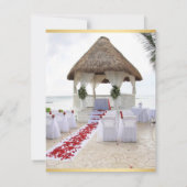 Invitation Gazebo Sur L'Invitation Au Mariage De Plage4 (Dos)