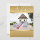 Invitation Gazebo Sur L'Invitation Au Mariage De Plage5 (Devant)