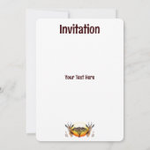 Invitation Gazelle Antelope africaine animal sauvage (Dos)