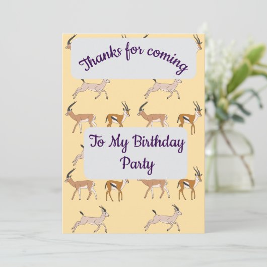 Invitation Gazelles Merci  (Debout devant)