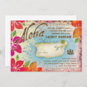 Invitation GC Aloha Luau Île 2 (Devant / Derrière)