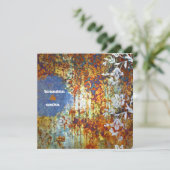 Invitation GC| Damas ravidement rustique| Fleur (Debout devant)