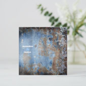 Invitation GC| Lisiblement rustique| Bleu avec fleurs (Debout devant)