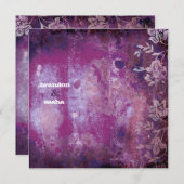 Invitation GC| Lisiblement rustique| Plum (Devant / Derrière)