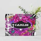 Invitation GC| Miss Fun n' Fancy Stuff Quinceañera Metallic (Debout devant)