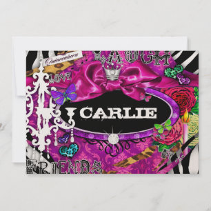 Invitation GC Miss Fun n' Fancy Stuff Quinceañera Metallic
