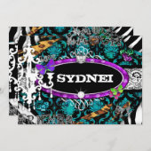 Invitation GC | Miss Fun n' Fancy Stuff Ultimate Blue (Devant / Derrière)