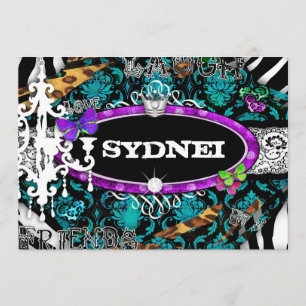 Invitation GC Miss Fun n' Fancy Stuff Ultimate Blue