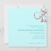 Invitation GC| Tantalon Turquoise "vieilli"| Métallure d'or (Dos)