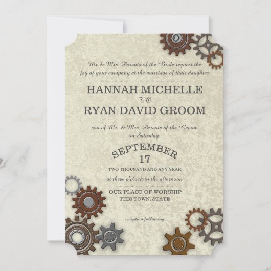 Invitation Gears (Devant)