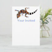 Invitation Gecko - Espèces en voie de disparition -invitation (Debout devant)