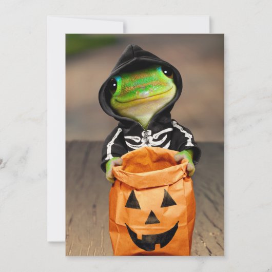 Invitation Gecko Skeleton (Devant)