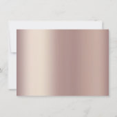 Invitation Geek Chic Mariage | Système solaire or Rose cuivre (Dos)