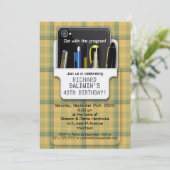 Invitation Geek de protection de poche (Debout devant)