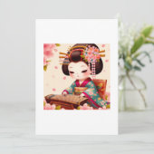 Invitation geisha adorable (Debout devant)