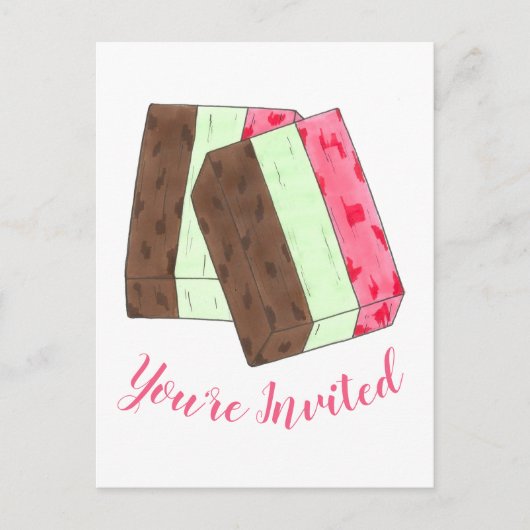 Invitation Gelato Spumoni Ice Cream Party (Devant)