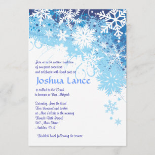 Invitation GELÉE de bat mitzvah de barre de