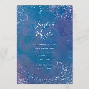 Invitation gelée de fête de vacances de bourrasque