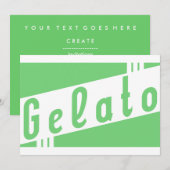Invitation gelée rétro (Devant / Derrière)