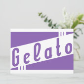 Invitation gelée rétro (Debout devant)