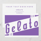 Invitation gelée rétro (Devant / Derrière)