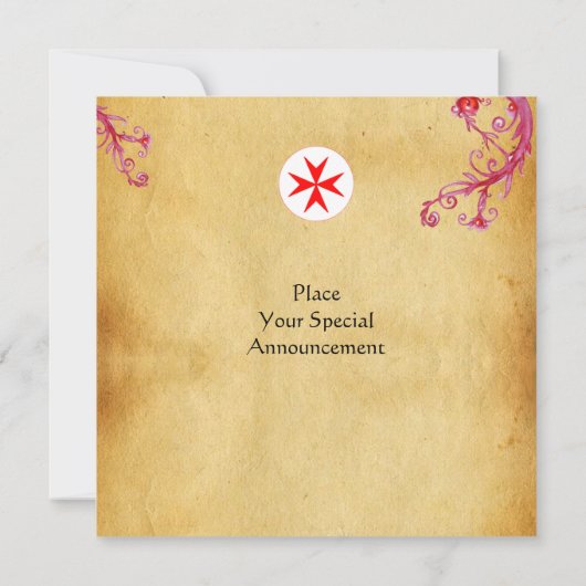 Invitation Gem cross 1ère sainte communion / Christening viol (Dos)