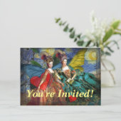 Invitation Gemini gothique classique femme papillon Whimsical (Debout devant)