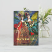 Invitation Gemini gothique classique femme papillon Whimsical (Debout devant)