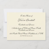 Invitation Gemini gothique classique femme papillon Whimsical (Dos)