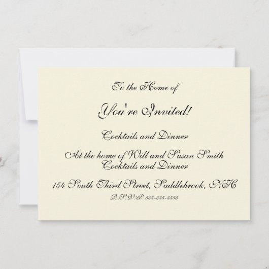 Invitation Gemini gothique classique femme papillon Whimsical (Dos)