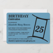 Invitation Gemini, Les Jumeaux, Signal Étoile Zodiaque, Anniv (Devant)