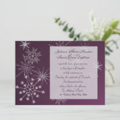 Invitation Gemmes/Mariage de flocon de neige (Debout devant)