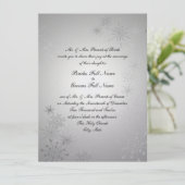 Invitation Gemmes Silver Snowflake (Debout devant)