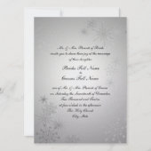 Invitation Gemmes Silver Snowflake (Devant)