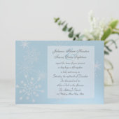 Invitation Gems Flocon de Neige / Mariage (Debout devant)
