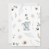 Invitation Gender Neutral Elephant Baby Shower (Dos)