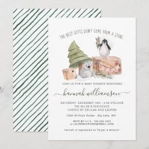 Invitation Gender Neutral Winter Christmas Baby Shower