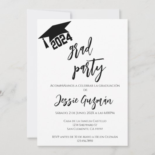 Invitation Generación 2024 invitación de graduación (Devant)