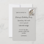 Invitation générale Cheval Gris Custom avec Attitu (Dos)