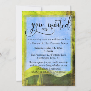 Invitation générale pour fête et événement Bohème