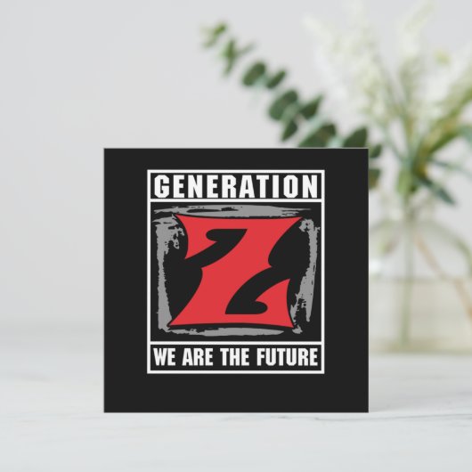 Invitation Génération Z Nous Sommes Le Futur Gen Z Don (Debout devant)