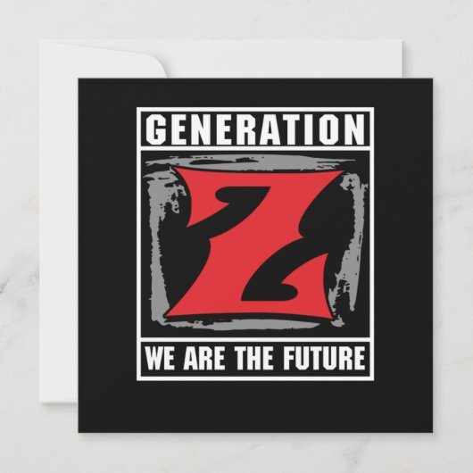 Invitation Génération Z Nous Sommes Le Futur Gen Z Don (Devant)